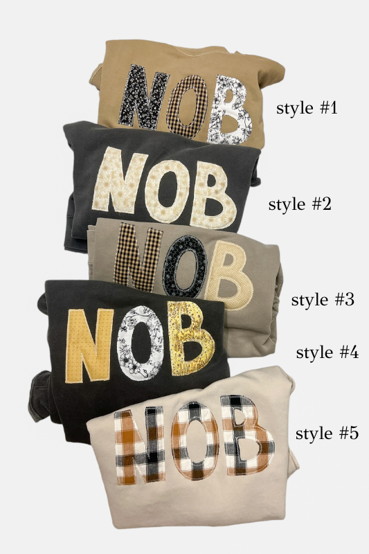 PRE-ORDER N-O-B Crewnecks