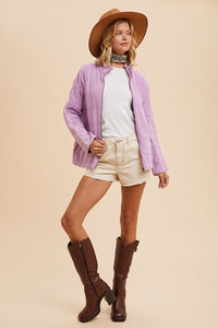 Lilac Quilted Jacket