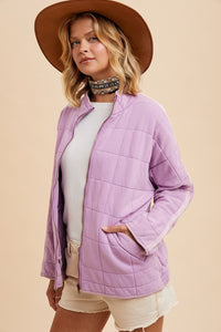 Lilac Quilted Jacket