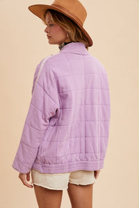 Lilac Quilted Jacket