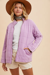 Lilac Quilted Jacket