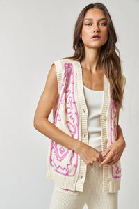 Heart Embroidered Vest