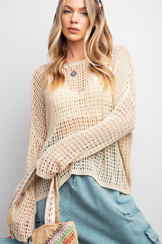Open Knitted Sweater