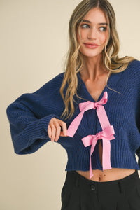 Bow Cropped Cardi