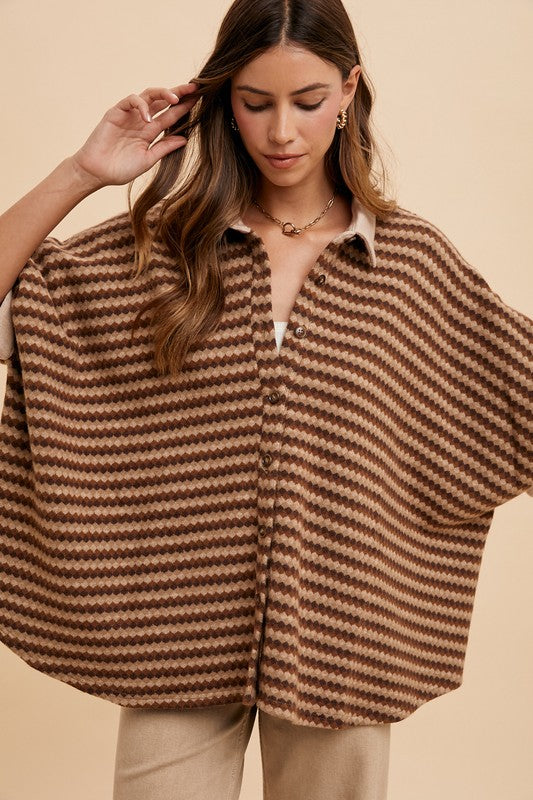 Knit Oversized Blouse