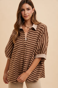 Knit Oversized Blouse