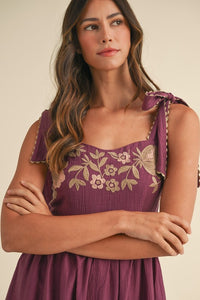 Plum Tiered Maxi Dress