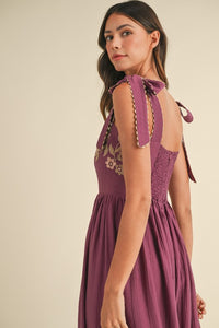 Plum Tiered Maxi Dress