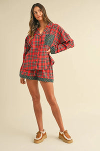 Plaid Pajama Set