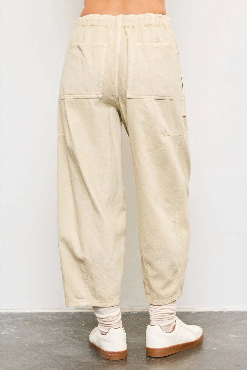 Wide Patch Pocket Pants