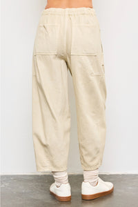 Wide Patch Pocket Pants