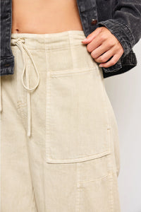 Wide Patch Pocket Pants