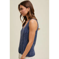 Cable Knit Sweater Tank