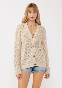 Knit Cardi Button Up