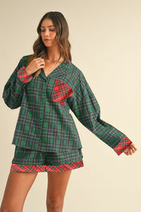 Plaid Pajama Set