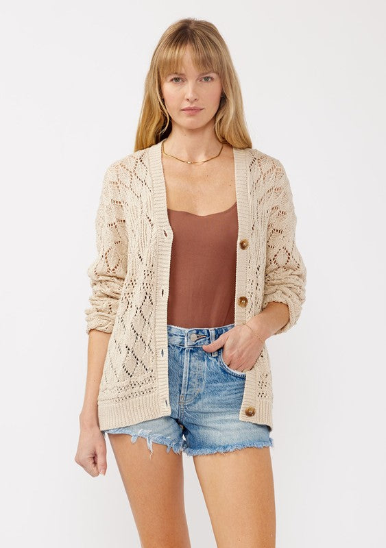 Knit Cardi Button Up