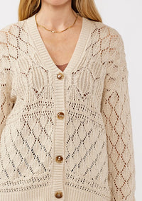 Knit Cardi Button Up